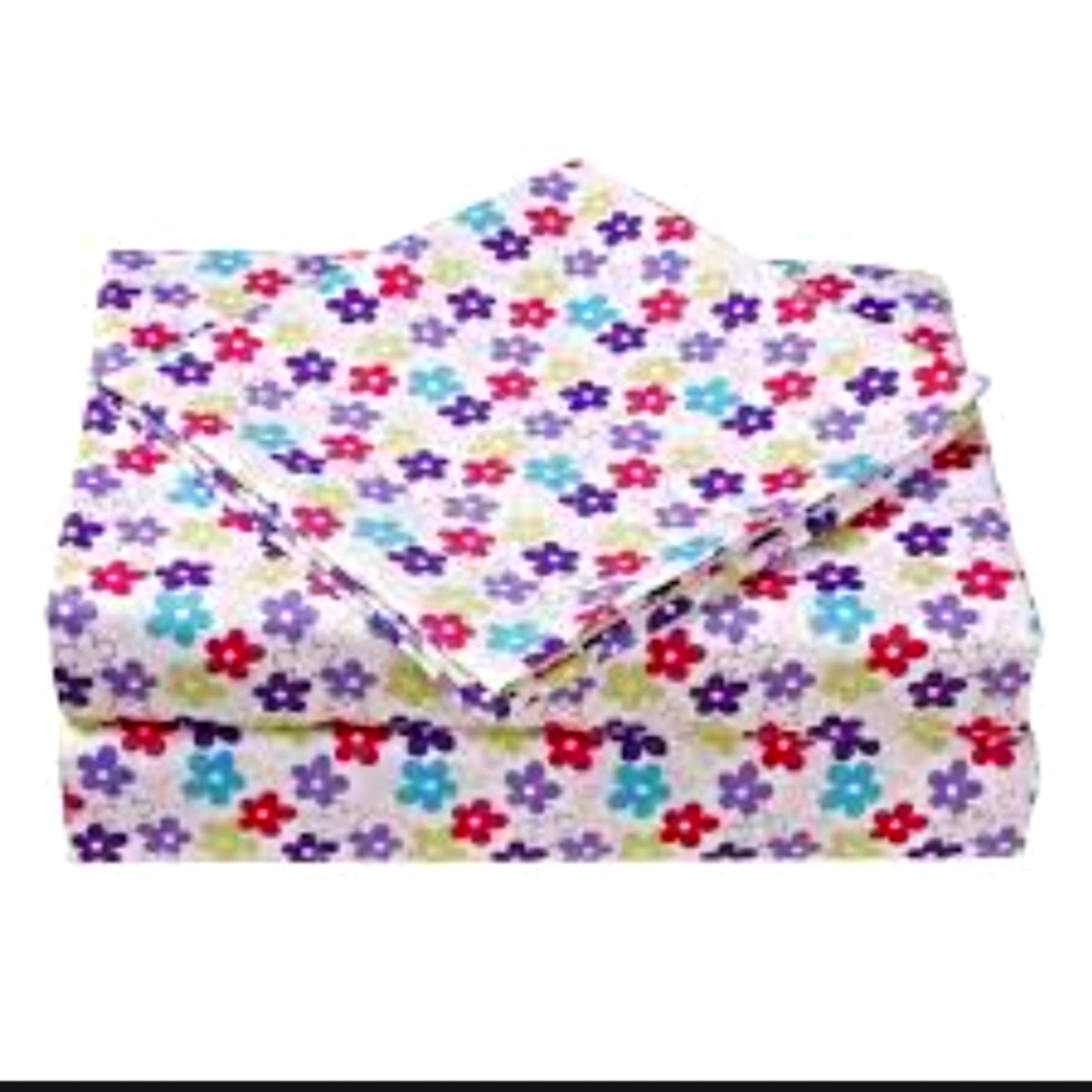 🛌Mainstays Floral Twin Sheet Set